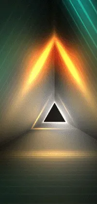 Triangle Amber Symmetry Live Wallpaper