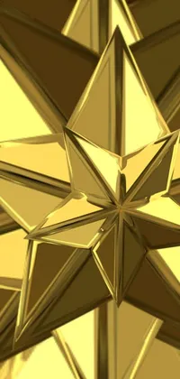 Triangle Gold Amber Live Wallpaper