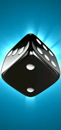 This dynamic phone live wallpaper features a pair of dice in a 3D format designed by a digital artist