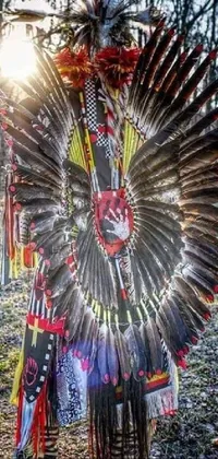 Tribal Chief Tree Art Live Wallpaper