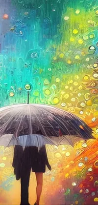Umbrella Light People In Nature Live Wallpaper