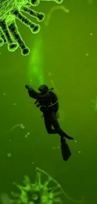 Underwater Green Fluid Live Wallpaper
