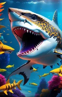 Underwater Jaw Organism Live Wallpaper