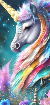 Unicorn Paint Organism Live Wallpaper