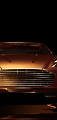 This premium 3D car live wallpaper features a stunning Aston Martin in a metallic bronze skin, perfect for car enthusiasts who want to customize their phone screen