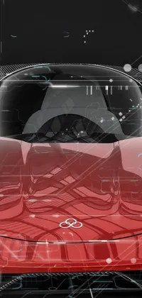 Looking for an ultra-cool phone live wallpaper? Check out our stunning image featuring a red sports car in a dark room