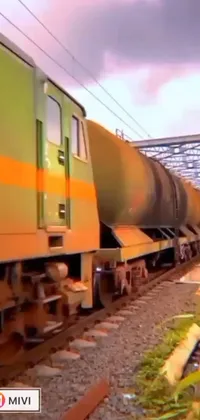 Experience the excitement of the rails with this stunning train live wallpaper for your phone