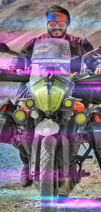 Vehicle Motorcycle Purple Live Wallpaper