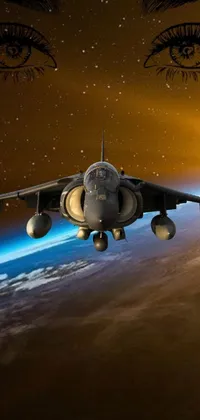 If you're a fan of airplanes and fighter jets, you'll love this stunning live wallpaper
