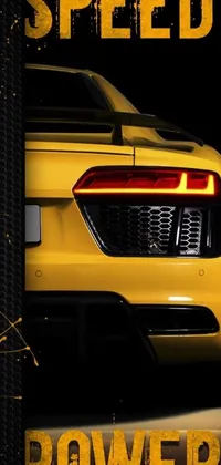 If you're a fan of fast cars, you'll love this stunning yellow sports car live wallpaper