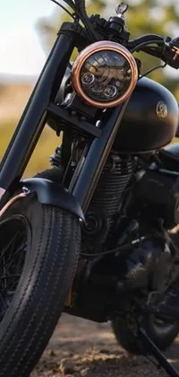 Transform your phone's look with a bold and edgy motorcycle-themed live wallpaper