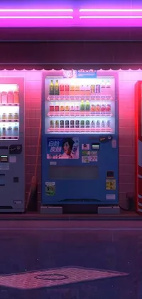 Vending Machine Gas Entertainment Live Wallpaper