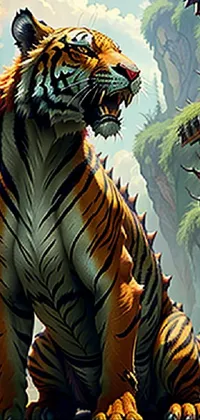 Vertebrate Bengal Tiger Roar Live Wallpaper