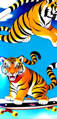 Vertebrate Carnivore Siberian Tiger Live Wallpaper