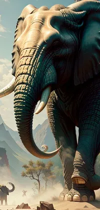 Vertebrate Elephant Nature Live Wallpaper