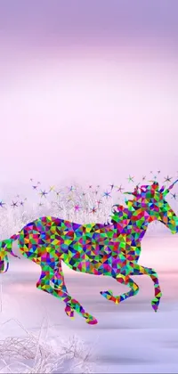 Vertebrate Horse Purple Live Wallpaper