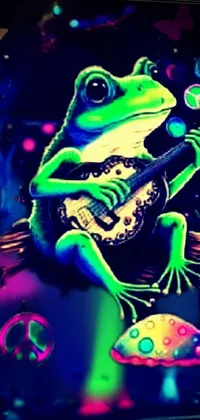 Vertebrate Light Frog Live Wallpaper
