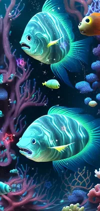 Vertebrate Light Underwater Live Wallpaper