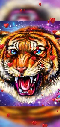 Vertebrate Liquid Siberian Tiger Live Wallpaper