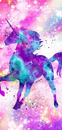 Vertebrate Purple Horse Live Wallpaper