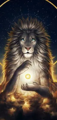 scary lion Live Wallpaper