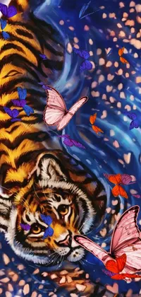 Vertebrate Siberian Tiger Bengal Tiger Live Wallpaper