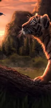 Vertebrate Siberian Tiger Roar Live Wallpaper