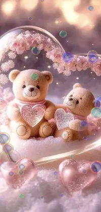 Love teddy bear deals wallpaper