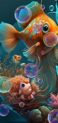 Vertebrate Underwater Organism Live Wallpaper