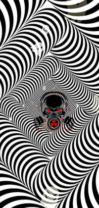 Get mesmerized by this black and white spiral live wallpaper for your phone that mimics the magic eye style posters with its twisting, optical illusion