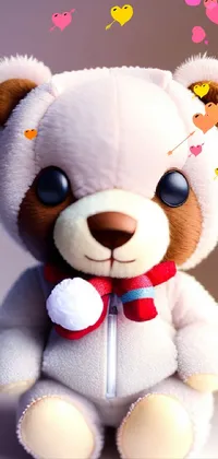 Teddy bear full 2024 screen hd wallpaper