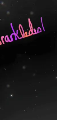 Violet Astronomical Object Handwriting Live Wallpaper