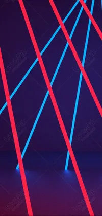 Violet Electric Blue Triangle Live Wallpaper