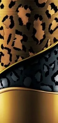 Absorb yourself in the exotic animal patterns of the Gold & Leopard Live Wallpaper