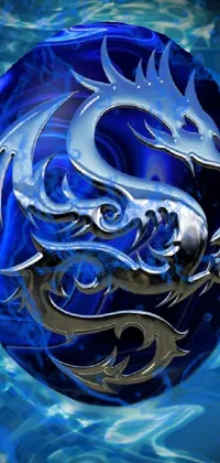 Water Art Blue Live Wallpaper