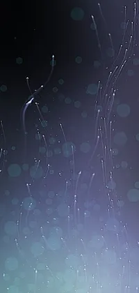 This phone live wallpaper showcases a captivating digital artwork of water droplets on a window