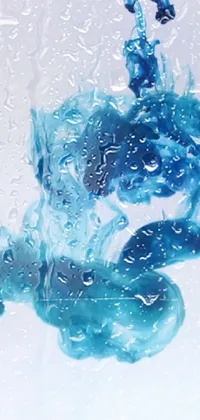 Water Art Electric Blue Live Wallpaper