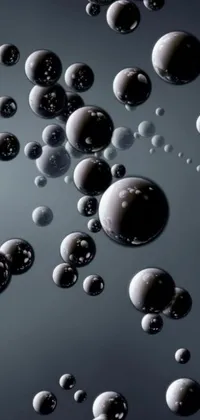 Liven up your phone's display with a captivating live wallpaper featuring floating bubbles crafted from oil and water