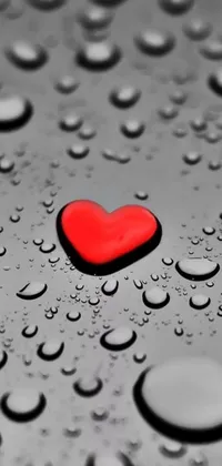 Add a touch of romance with this red heart live wallpaper