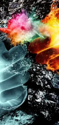 The Fire and Ice Live Wallpaper is a breath-taking display of digital art
