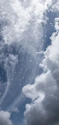 Experience the beauty of a dreamlike sky with our stunning plane live wallpaper