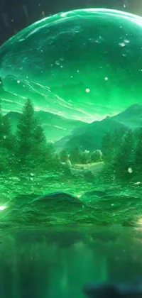 Water Atmosphere Green Live Wallpaper