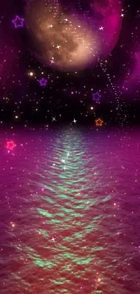 Water Atmosphere Purple Live Wallpaper