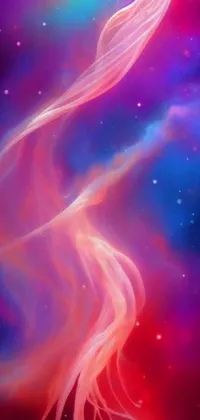 Experience an out-of-this-world digital art with this phone live wallpaper
