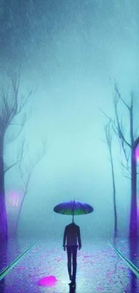 Water Atmosphere Umbrella Live Wallpaper