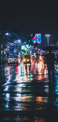 This phone live wallpaper portrays the wet climate of Thailand with realism and style