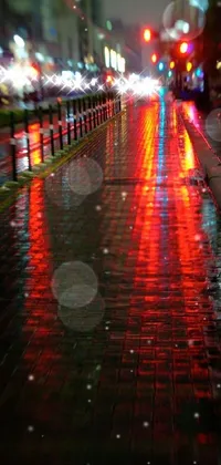 Water Automotive Lighting Road Surface Live Wallpaper
