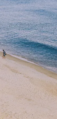 Enjoy the calming beauty of a beach scene on your phone with this live wallpaper