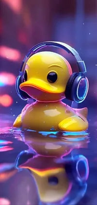 Water Bird Rubber Ducky Live Wallpaper