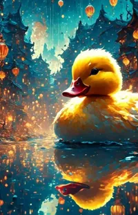 Water Bird Rubber Ducky Live Wallpaper